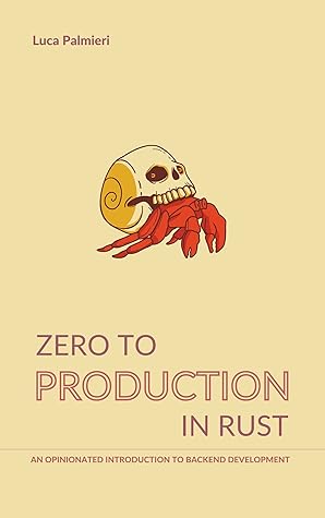 Cover of Zero To Production In Rust